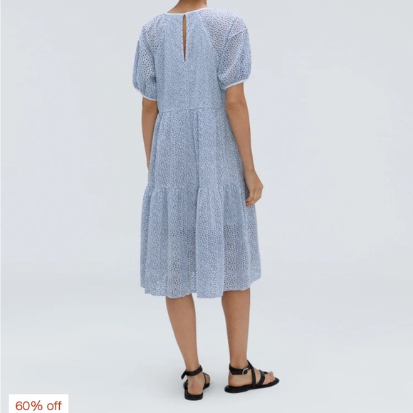 Everlane, The Tiered Eyelet Dress, Medium, NWOT - Picture 2 of 9